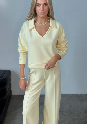 Taro - Bluza z kołnierzykiem soft Yellow