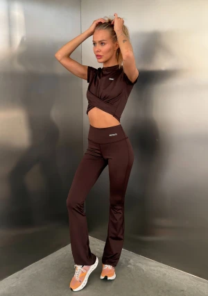 Chance - Legginsy gładkie Dark Chocolate