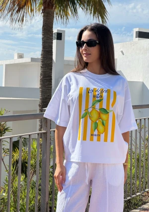 Axis - T-shirt boxy oversize ,,La Dolce Vita Citrus"