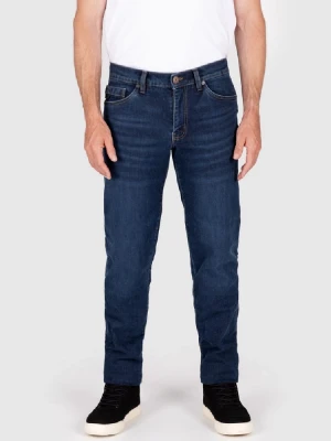 Jeansy motocyklowe Knox Kirkstone Straight Stone Wash Indigo niebieskie