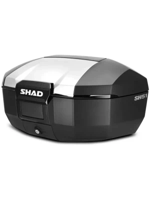Kufer centralny SHAD SH51 czarno-szary [z aluminiową pokrywą]