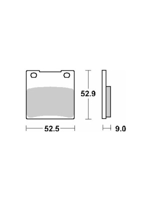 Klocki hamulcowe [tył] SBS 556 HF