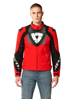 Kurtka motocyklowa tekstylna REV’IT! Hyperspeed 3 H2O czerwono-czarna