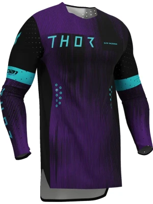 Bluza enduro Thor Sportmode Vanish czarno-niebiesko-fioletowa