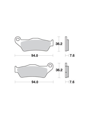 KLOCKI HAMULCOWE SBS 671 RSI