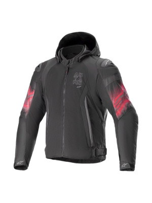 Kurtka motocyklowa tekstylna Alpinestars Zaca Air Venom WP czarno-czerwona