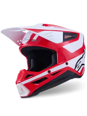 Kask enduro Alpinestars SM3 Heat czarno-biało-czerwony