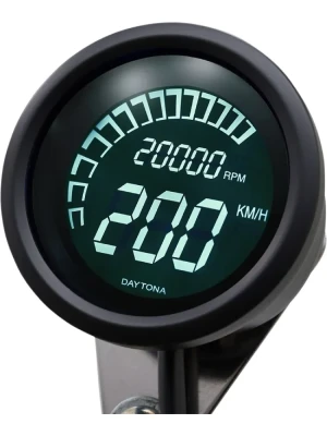 Obrotomierz cyfrowy z prędkościomierzem Daytona Digital Velona do 399 km/h, czarny [20 000 RPM]