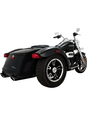 Tłumik motocyklowy Vance & Hines Twin Slash Harley Davidson Freewheeler 1750/ 1868 (17-25)/ Road Glide 3 (23-25) czarny matowy