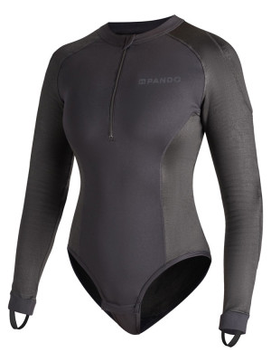 Body damskie z ochraniaczami Pando Moto Shell WW 02 czarne