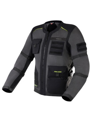 Kurtka motocyklowa tekstylna Rebelhorn Brutale czarno-szaro-fluo żółta