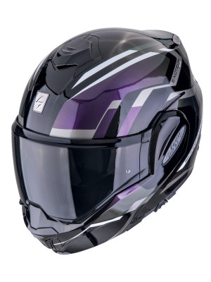 Kask szczękowy Scorpion Exo-Tech Evo Furio Chameleon czarny