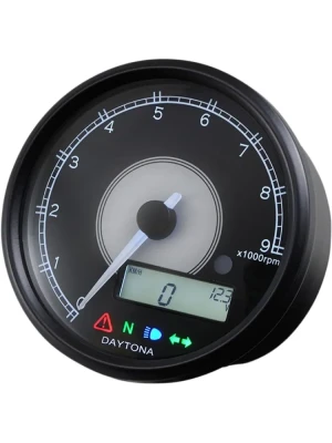 Obrotomierz cyfrowy z prędkościomierzem Daytona Products Velona80 do 399 km/h czarny [9000RPM]