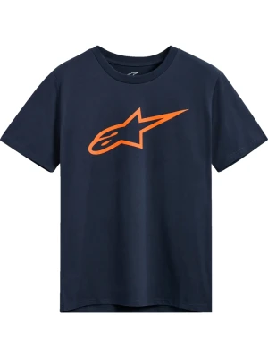 Koszulka z krótkim rękawem Alpinestars Ageless 2.0 CSF niebiesko-pomarańczowa