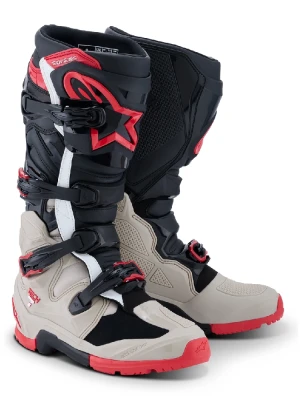 Buty enduro Alpinestars MX Tech 7 Enduro czarno-szaro-czerwone