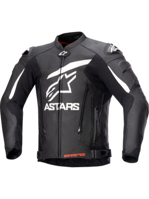 Kurtka motocyklowa skórzana Alpinestars GP PLUS V4 czarna/biała