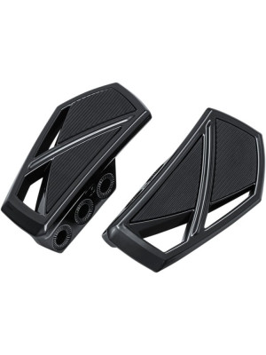 Podesty Phantom Mini czarne + adaptery 8886 Kuryakyn do Harley Davidson XL 1200 (wybrane modele)
