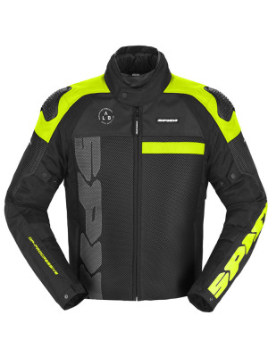 Kurtka motocyklowa tekstylna Spidi Progressive Net H2Out czarno-żółta