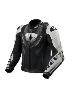 Kurtka motocyklowa skórzana REV’IT! Hyperspeed 3 Pro czarno-biała