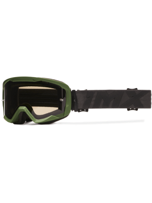 Gogle motocyklowe iMX Endurance Flip czarno-zielone matowe