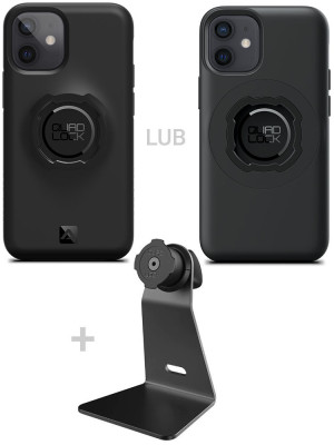 Zestaw na biurko: etui na telefon iPhone 12 mini + uchwyt Quad Lock