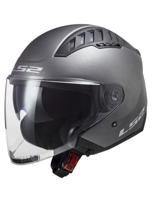 Kask otwarty LS2 OF600 Copter II Solid titanium matowy