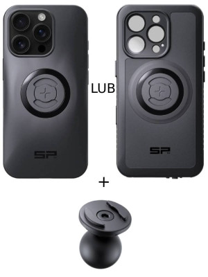 Zestaw: etui na telefon iPhone 16 Pro + uchwyt kulowy Pro SPC+ SP Connect
