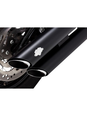 Tłumik motocyklowy Vance & Hines 3" Twin Slash do wybranych modeli Harleya Davidsona (FLDE, FLHC, FLHCS) Czarny Mat