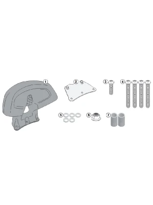 Oparcie pasażera Kappa Yamaha Tricity 125/ 155 (14-24)