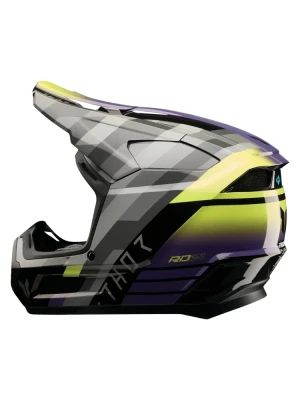 Kask enduro Thor Youth Fleet szaro-fioletowy-fluo