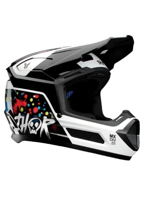 Kask enduro dziecięcy Thor Fleet Splat czarny