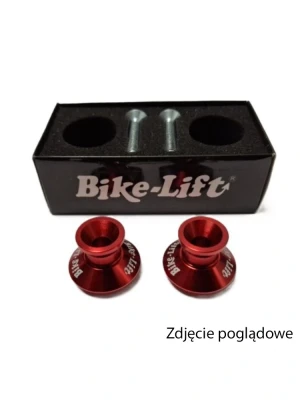 Rolki wahacza do stojaków motocyklowych Bike Lift M6 czerwone
