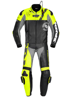 Kombinezon motocyklowy dwuczęściowy Spidi DP-Progressive Touring czarno-szaro-żółty