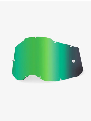 Szybka do gogli 100% Racecraft2, Accuri2 i Strata2 lustrzana zielona
