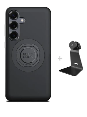 Zestaw na biurko: etui MAG na telefon Samsung Galaxy S25+ (magnetyczne) + uchwyt Quad Lock