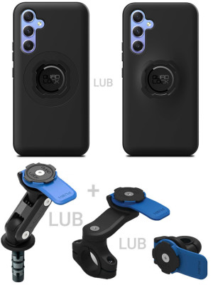 Zestaw na motocykl: etui na telefon Samsung Galaxy A54 + mocowanie Quad Lock