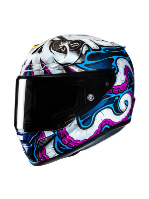 Kask integralny HJC RPHA 12 Kraken biało-niebieski