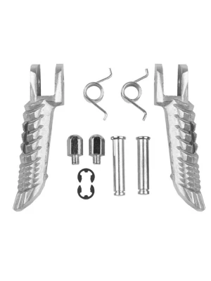 Podnóżki motocyklowe kierowcy BikeTec Suzuki GSX-R 600/ 750/ 1000 (01-14) srebrne