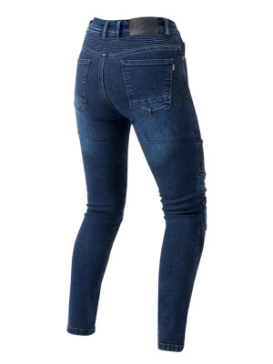 Jeansy motocyklowe damskie Ozone Agness II niebieskie