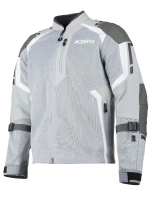 Kurtka motocyklowa tekstylna Klim Induction Pro biało-szara