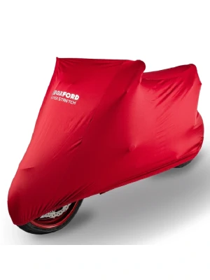 Pokrowiec na motocykl Oxford Protex Stretch do wewnątrz, czerwony [rozmiar M]