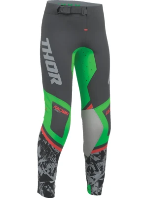 Spodnie cross dziecięce Thor Sportmode Punkd szaro-zielone