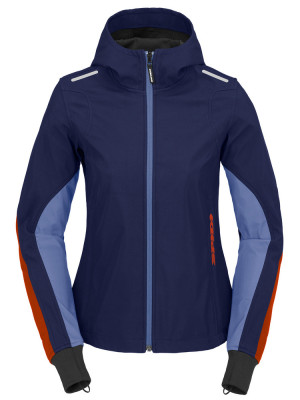 Bluza motocyklowa damska Spidi Hoodie Armor Light niebiesko-czerwona