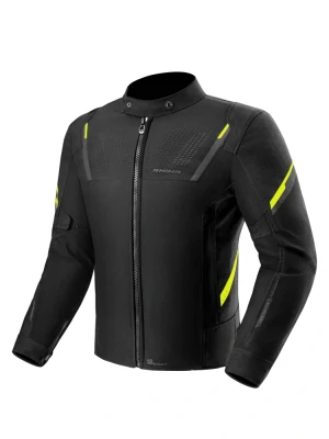 Kurtka motocyklowa tekstylna Shima Rush 3.0 czarno-fluo żółta