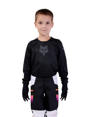 Bluza enduro dziecięca Fox 180 Blackout czarno-szara