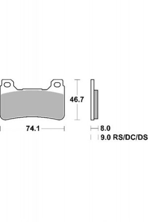 KLOCKI HAMULCOWE SBS 809 DC