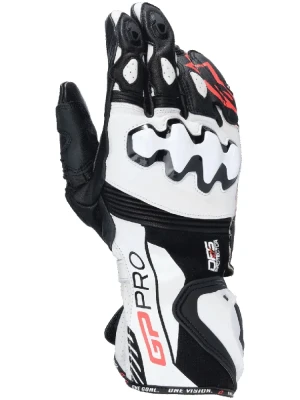 Rękawice motocyklowe Alpinestars GP Pro R4 czarno-białe