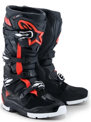 Buty enduro Alpinestars MX Tech 7 Enduro Drystar czarno-biało-czerwone