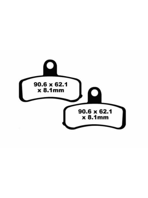 Klocki hamulcowe EBC FA457V 90.6 x 62.1 x 8.1mm na przód