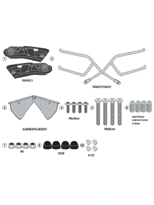 Stelaż pod sakwy motocyklowe Kappa Remove-X Moto Guzzi V7 Stone/ Special 850 (21-)